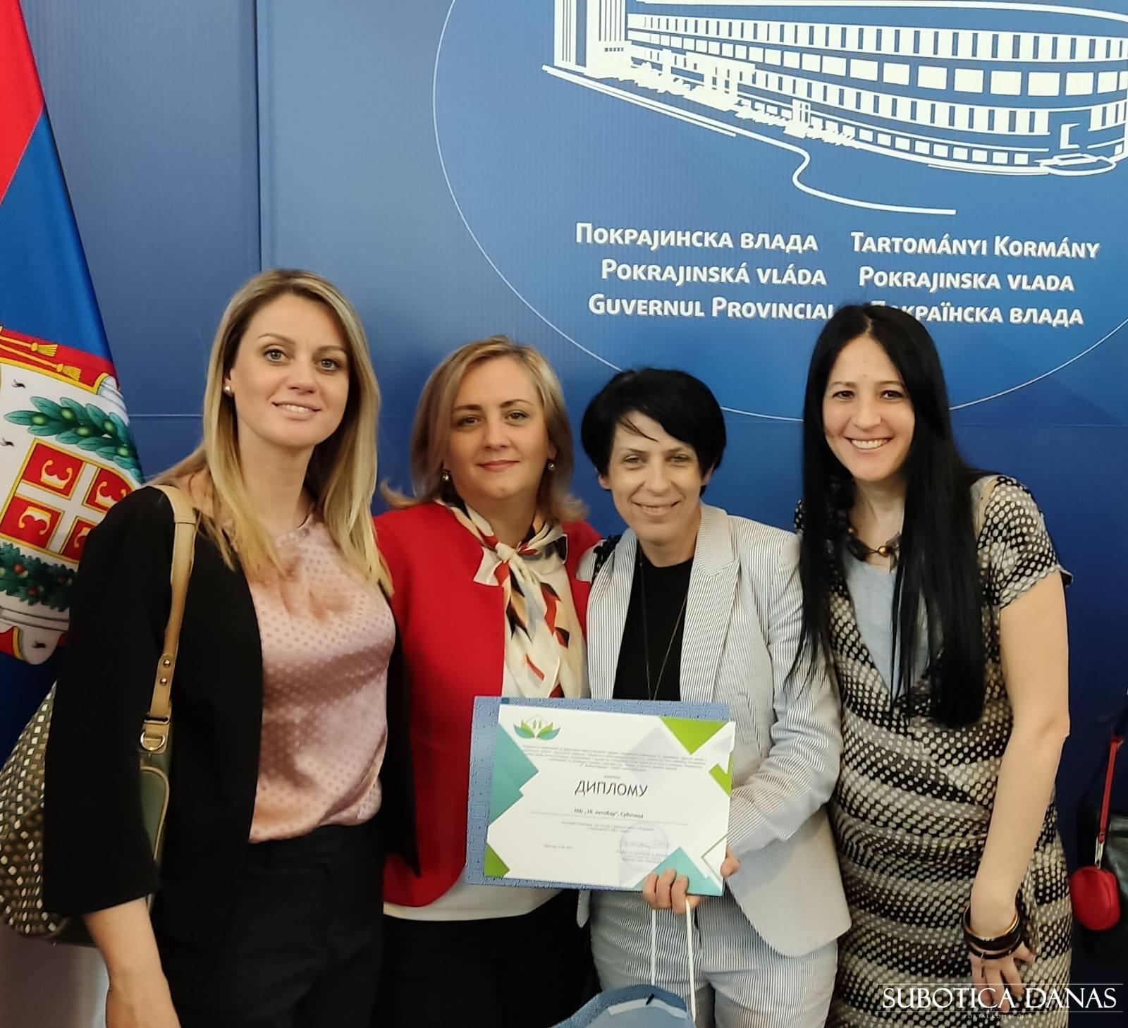 OŠ “10. Oktobar” nagrađena u okviru programa “Za čistije i zelenije škole u Vojvodini”