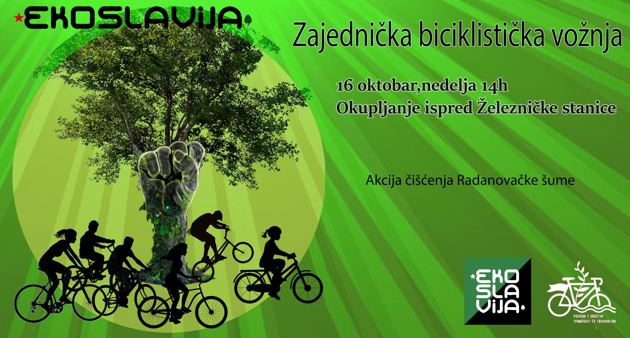 Udruženje “Ekoslavija” u nedelju organizuje biciklističku vožnju i uređenje Radanovačke šume
