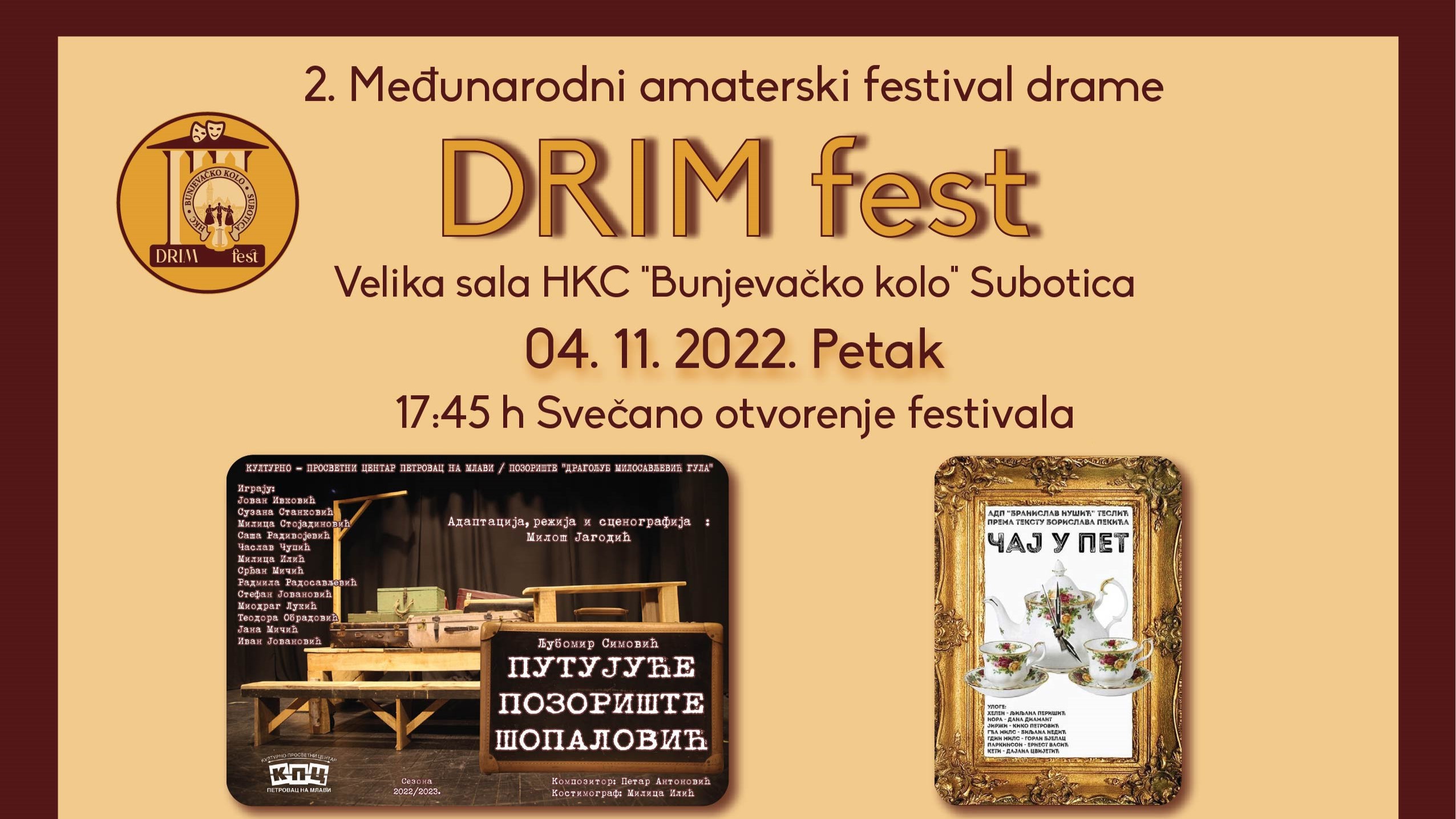 Amaterski festival drame “DRIM fest” održava se od 04. do 05. novembra