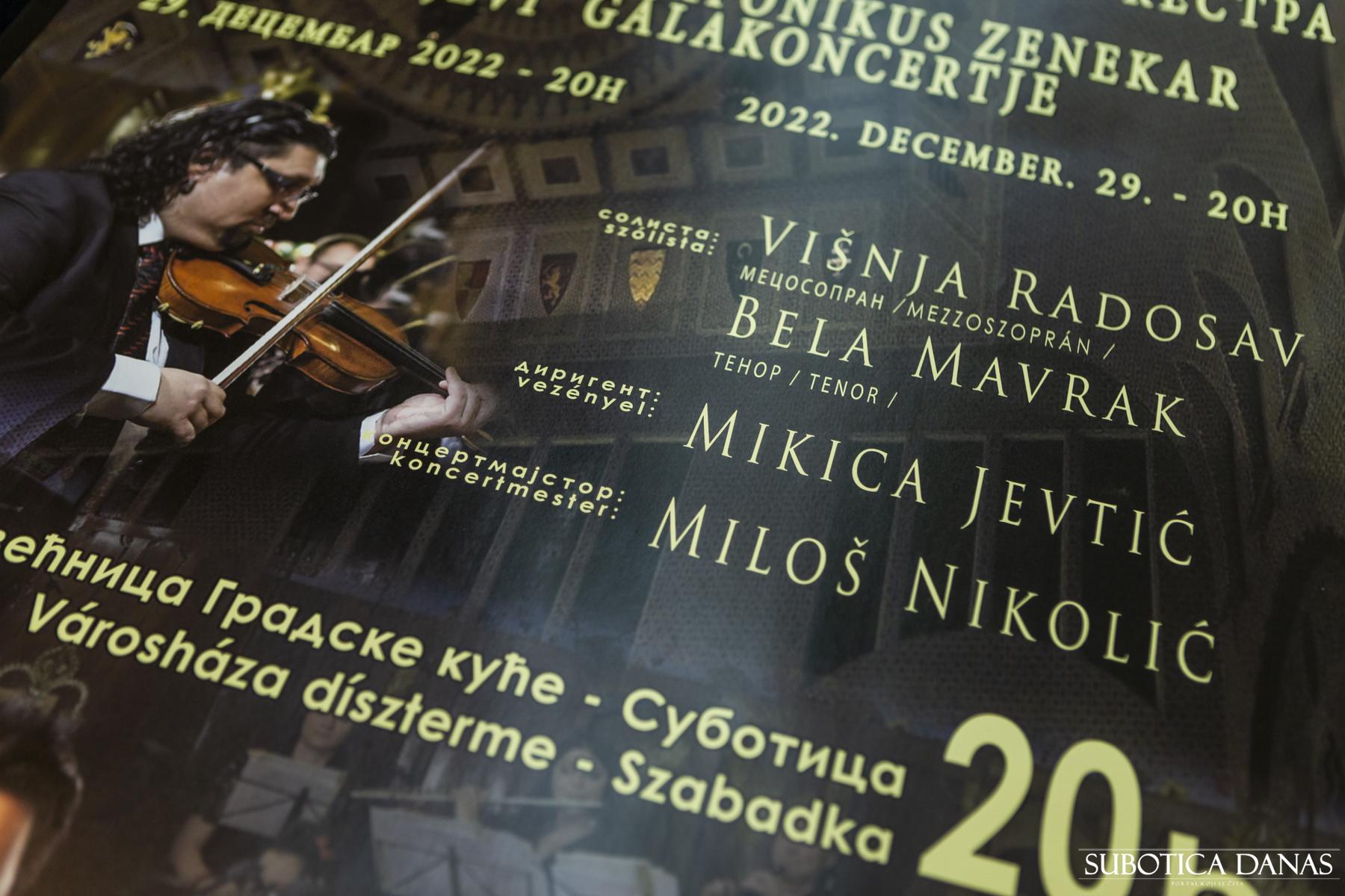 Novogodišnji Gala koncert Subotičkog simfonijskog orkestra održaće se 29. decembra