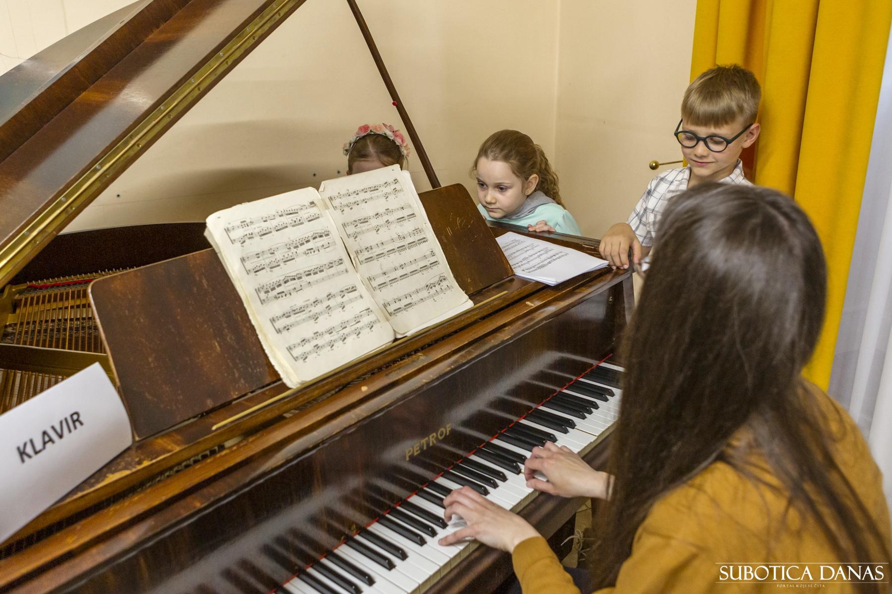 U četvrtak i petak prijemni ispiti za upis dece u drugi pripremni razred Muzičke škole