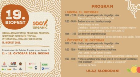Program Međunarodnog festivala organskih proizvoda „BioFest“
